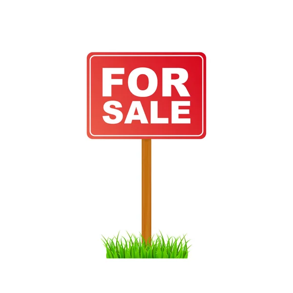 Sale tag. Home for sale sign for marketing design. Vector stock illustration. — Stock Vector