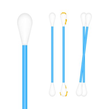 Pamuk tomurcuklar, her amaç için harika bir tasarım. Sağlık hizmetleri. Vektör stok illüstrasyonu.