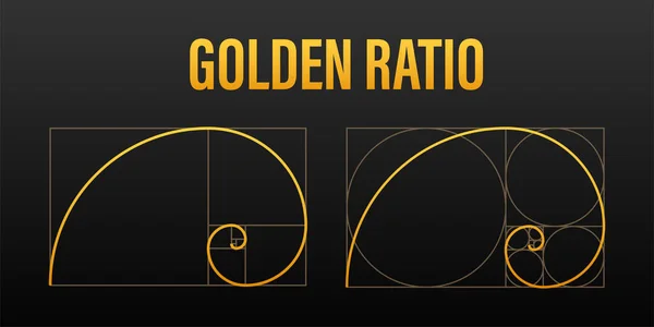 Gyllene ransonen. Abstrakt geometrisk bakgrund. Illustration av vektorbeståndet. — Stock vektor