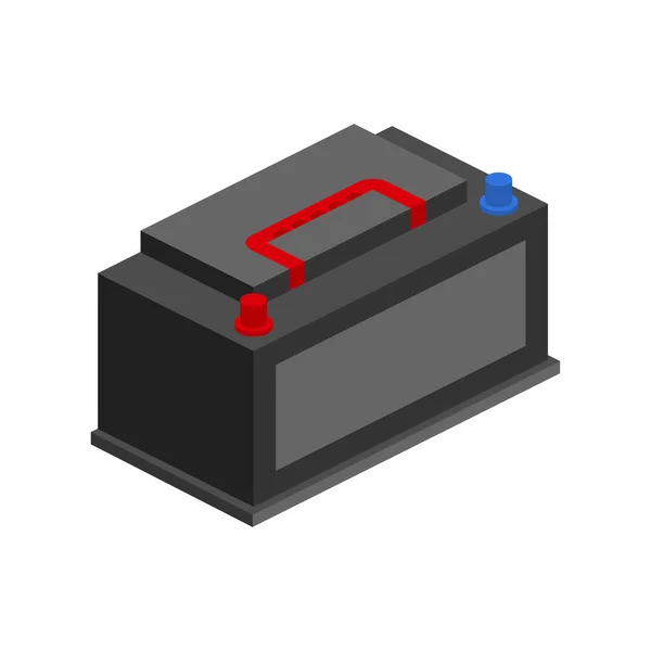 Icono de batería de coche. Energía de la batería del acumulador. Ilustración de stock vectorial. — Archivo Imágenes Vectoriales