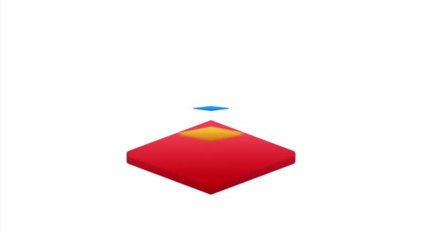 Reayers icon, three levels. Иллюстрация. — стоковое видео