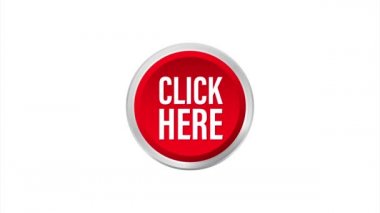 Buraya tıklayın. Terfi işareti. hisse illüstrasyonu.