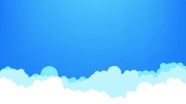 Düz stil uçak afişi. Bulutlu gökyüzünde reklam afişi kurdelesi olan hızlı uçak jeti. hisse illüstrasyonu.