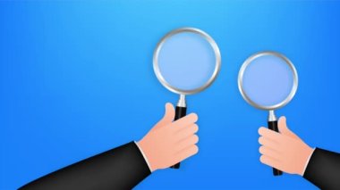 Web arkaplan tasarımı için büyüteç. Büyüteç simgesi. hisse illüstrasyonu.