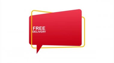 Beleş teslimat. Kamyonetli rozet. hisse çizelgesi.