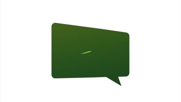 Chat en vivo concepto de burbujas de voz. ilustración de stock. — Vídeo de stock