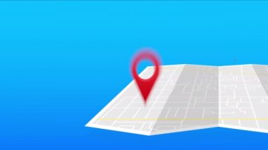 Taşındık. Ofis tabelası taşıyor. Resim kırmızı arkaplanda izole edildi. resimleme.