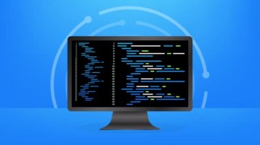 Dijital Java kod metni. Bilgisayar yazılım kodlama kavramı. Senaryo Java programlanıyor, ekran illüstrasyonunda dijital program kodu. hisse illüstrasyonu.