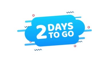 2 gün kaldı. Geri sayım zamanlayıcısı. Saat simgesi. Zaman simgesi. Sayım zamanı indirimi. Hareket grafikleri.