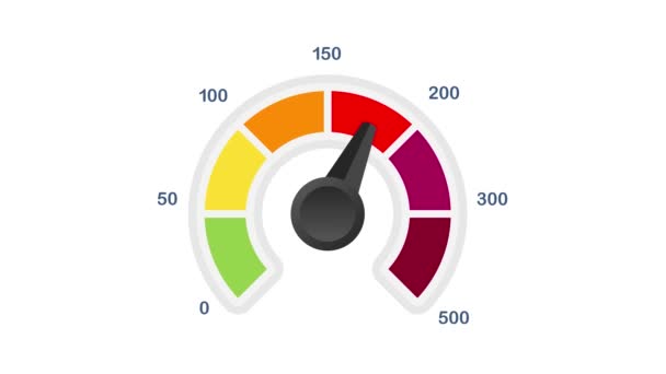 Indice de Qualité de l'Air. Programme éducatif comportant des quantités excessives de substances ou de gaz dans l'environnement. Conception de mouvement. — Video