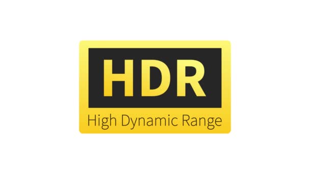 High Dynamic Range Imaging, Högupplöst. HDR. Rörlig grafik. — Stockvideo