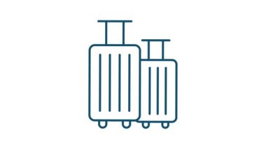 Web tasarımı için seyahat simgesi. İş ikonu. Hareket grafikleri.