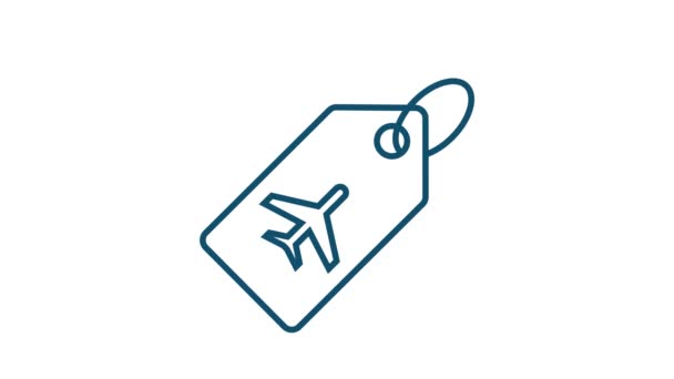 Travel icon for web design. Business icon. Motion graphics. — Stock Video