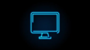 Beyaz arka planda teknoloji simgesi. Bilgi teknolojisi. Dijital iletişim. Aygıt simgesi. Genel ağ bağlantısı. Hareket grafikleri.