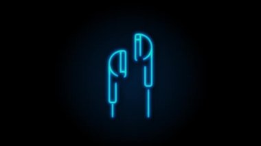 Düz stil müzik ikonu. Müzik, ses, plak ikonu. Hareket grafikleri.