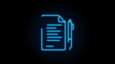 Ofis ikonu. Web simgesi seti. Ofis, her amaçla harika tasarım. Hareket grafikleri.