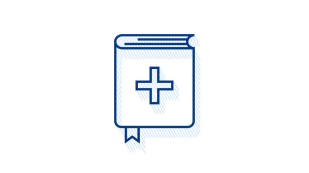 Infografica con icona sanitaria per la progettazione medica. Assicurazione medica. Grafica del movimento. — Video Stock