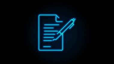 Ofis ikonu. Web simgesi seti. Ofis, her amaçla harika tasarım. Hareket grafikleri.
