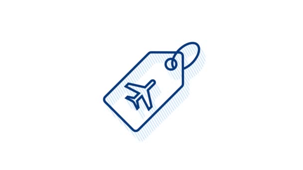 Set travel icon for web design. Business icon. Motion graphics. — Stock Video