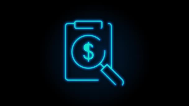 Money, finance, payments. Set outline web icon. stock illustration. — Stock Video