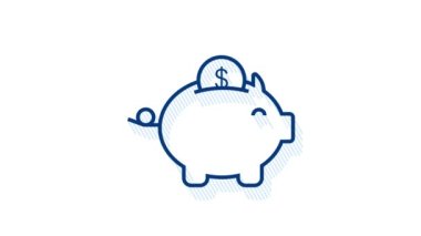 Para, finans, ödemeler. Ana hatlı web simgesini ayarla. Hareket grafikleri.