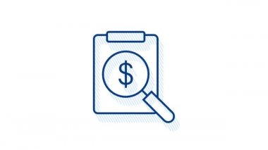 Para, finans, ödemeler. Ana hatlı web simgesini ayarla. Hareket grafikleri.