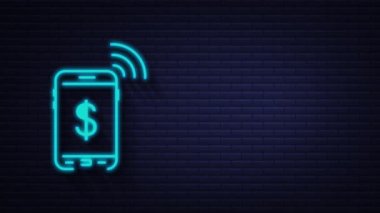 Para, finans, ödemeler. Ana hatlı web simgesini ayarla. hisse illüstrasyonu.