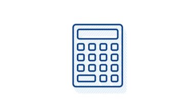 Ofis ikonu. Web simgesi seti. Ofis, her amaçla harika tasarım. Hareket grafikleri.