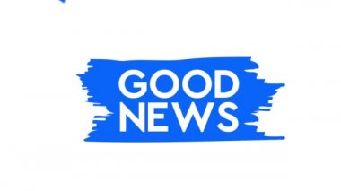 İyi haber fırçası, boyalar. Hareket grafikleri.