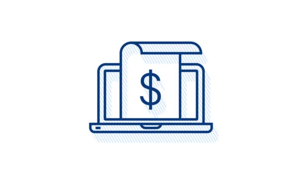 Geld, financiën, betalingen. Stel schema web icoon. Bewegingsgrafiek. — Stockvideo