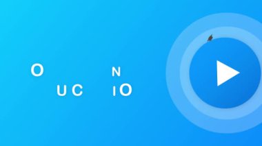 Çevrimiçi eğitim konsepti afişi. Çevrimiçi eğitim kursları. Eğitimler, e-öğrenme. Hareket grafikleri.