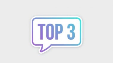 Top 3 - En renkli konuşma balonu. Hareket grafikleri.