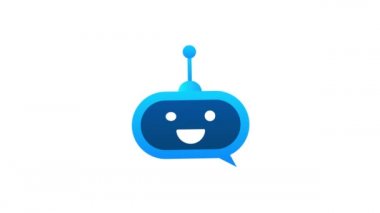 Robot simgesi. Robot tabela tasarımı. Chatbot sembolü konsepti. Ses destek robotu. Çevrimiçi destek robotu. Hareket grafikleri.