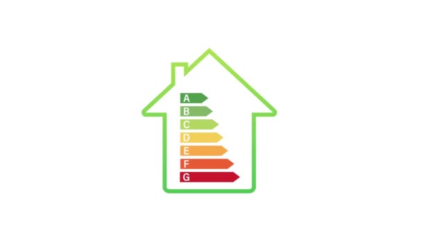 Puntuación de Nutri para el diseño de envases. Logo, icono, etiqueta. Gráficos en movimiento. — Vídeos de Stock