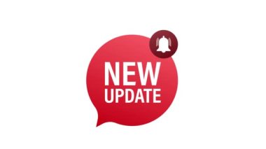 Modern tarzda yeni kırmızı bayrak. Web tasarımı. Hareket grafikleri.