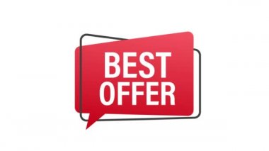 En iyi grunge stili kırmızı renkli. İndirim etiketi. Hareket grafikleri.