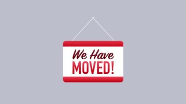 Beyaz arka planda asılı levhayı hareket ettirdik. Kapıya imza atın. Hareket grafikleri.