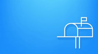 Web simgesi seti. İş için. E- posta simgesi. Görüntülü konuşma. Hareket grafikleri.