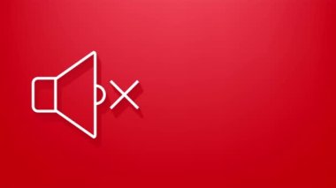Düz stil müzik ikonu. Müzik, ses, plak ikonu. Hareket grafikleri.