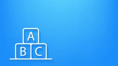 Mobil uygulama tasarımı için simge eğitimini ayarla. Çevrimiçi rota simgesi ayarlandı. Çevrimiçi eğitim, eğitim. Hareket grafikleri.