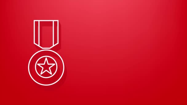 Hero of the Soviet Union gold star award. Motion graphics. — Stock Video