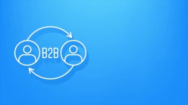 B2B satış elemanı ürün satıyor. İş satışları, B2B satış metodu. Hareket grafikleri.
