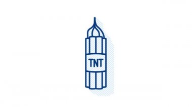 Elektrikli saatli bomba yüklü kırmızı dinamit, TNT. Hareket grafikleri.