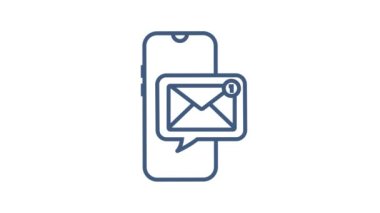 E- posta bildirim konsepti. Yeni e-posta. E-posta Pazarlama. Bilgilendirme zili. Hareket grafikleri.