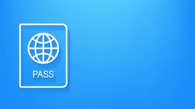 Web tasarımı için seyahat simgesini ayarla. İş ikonu. Hareket grafikleri.