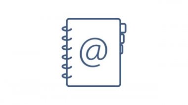 Ofis ikonu. Web simgesi seti. Ofis, her amaçla harika tasarım. Hareket grafikleri.