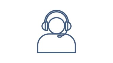 Ofis ikonu. Web simgesi seti. Ofis, her amaçla harika tasarım. Hareket grafikleri.