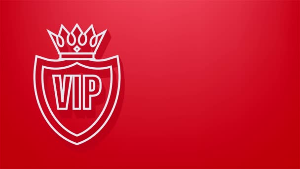 Exclusividad, la etiqueta VIP, Persona muy importante. Gráficos en movimiento. — Vídeos de Stock