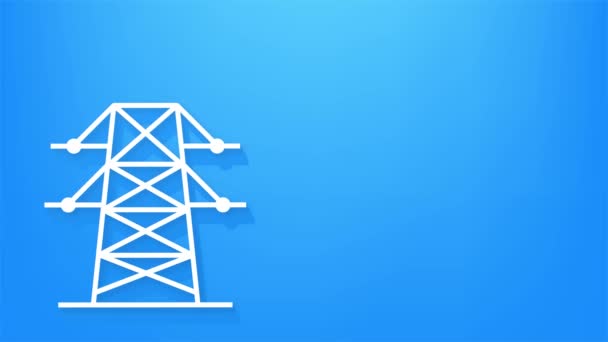 Definir natureza ecologia. Energia solar. Salvar planeta. Gráficos de movimento. — Vídeo de Stock