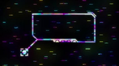 Soyut Hud Tasarımı, Arıza Arızası Arkaplan. Hareket grafikleri.